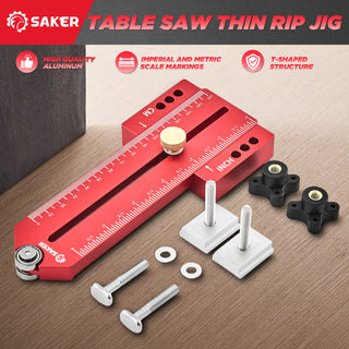 Saker™ Thin Rip Jig Table Saw Jig Guide