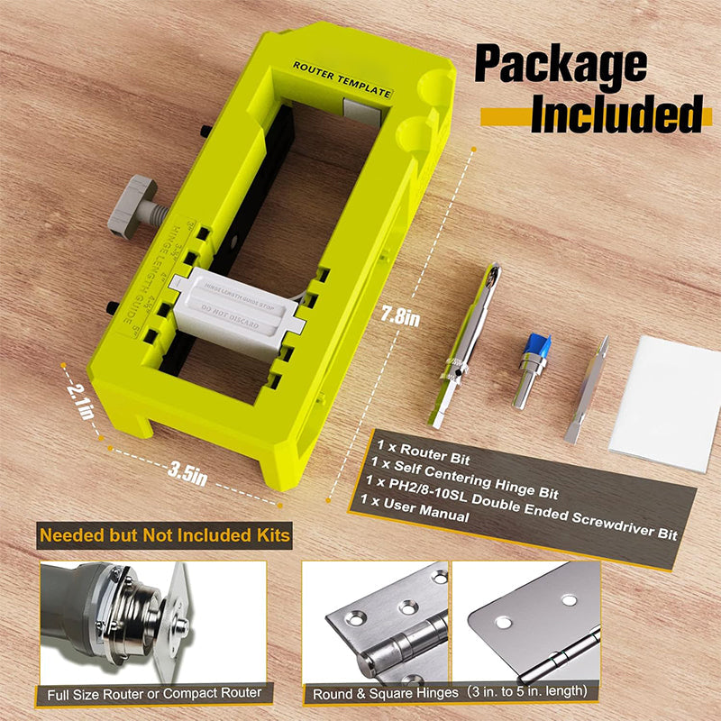 HITOLO CAPTAIN Door Hinge Router Template