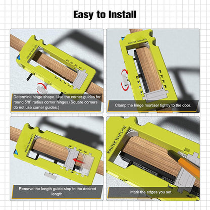 HITOLO CAPTAIN Door Hinge Router Template