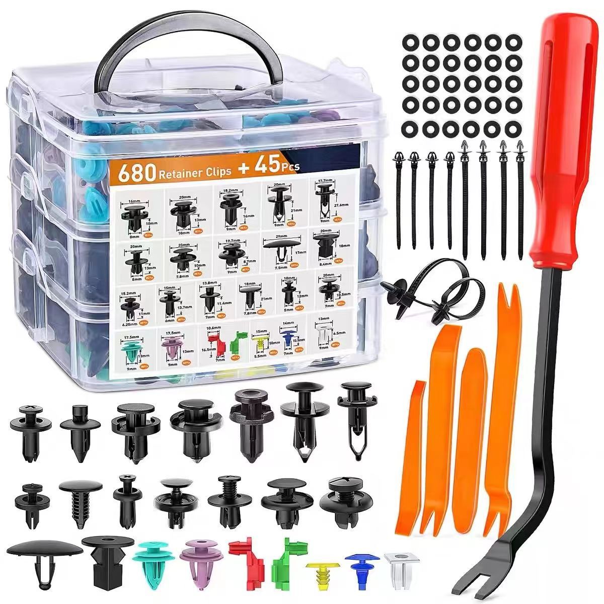 (OFF 50%) 725Pcs Car Retainer Clips & Fastener Remover