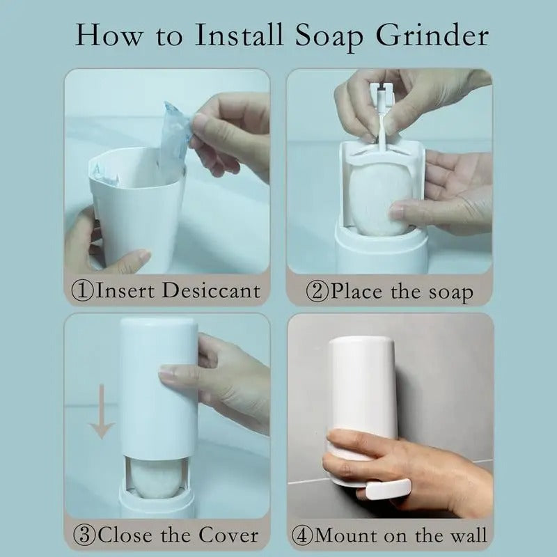 The SoapGrinder™ Mess-Free Bar Soap Dispenser