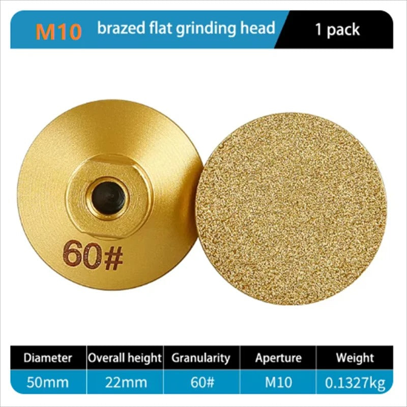 (OFF 50%) Diamond Brazed Flat Grinding Head